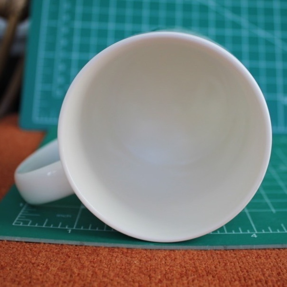 Starbucks 2015 Green Pine Tree Ceramic Coffee Mug 12oz White Nordic Forest Cup - Picture 6 of 7